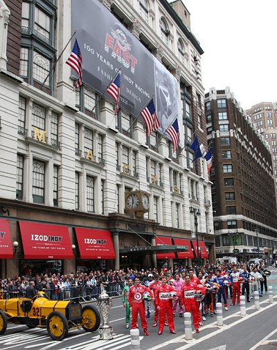 Indy 500 campagne; Alle coureurs in New York